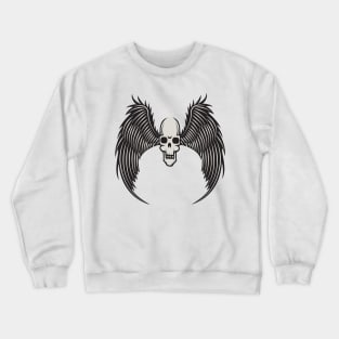 Skull With Wings Crewneck Sweatshirt